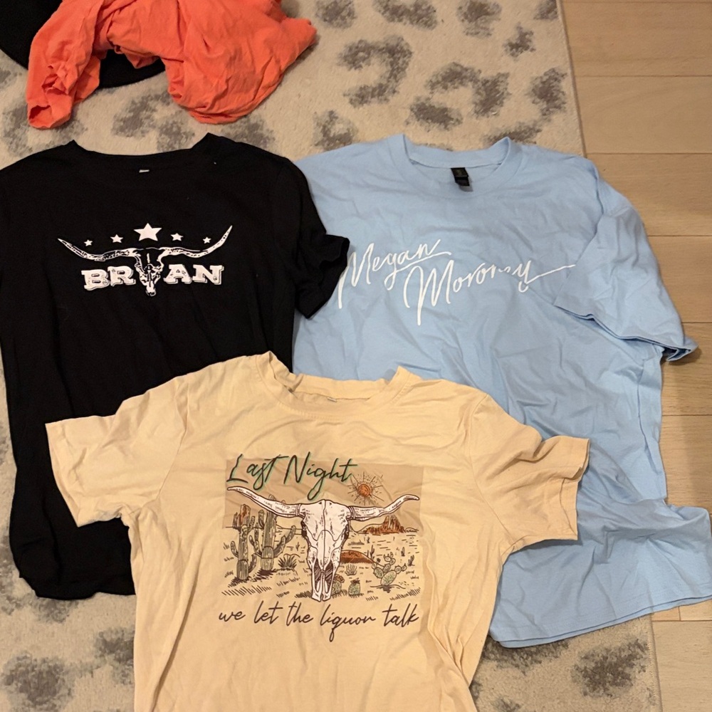 Morgan Wallen, Megan Moroney, Luke Bryan T shirts